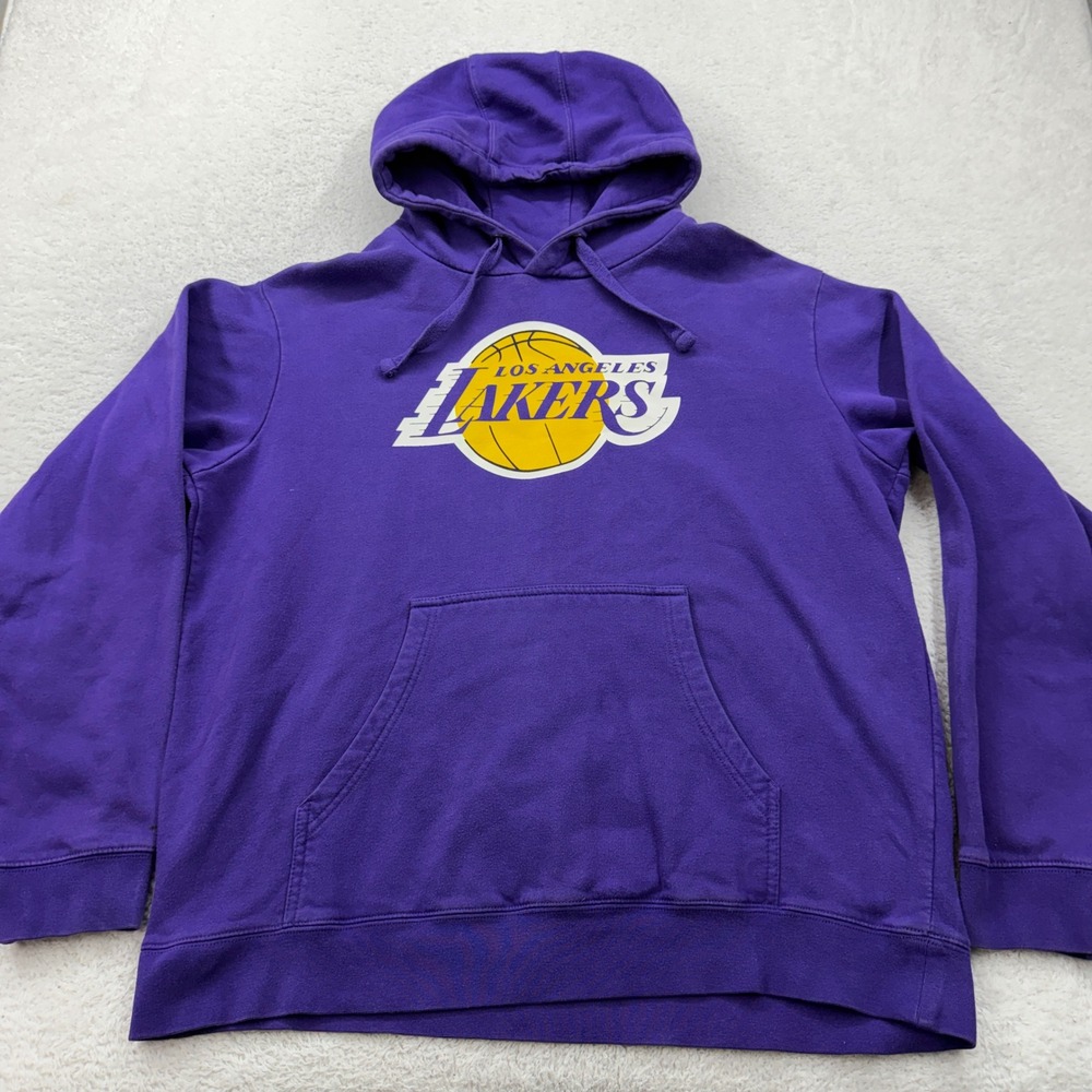 Los Angeles Lakers Purple Fanatics‎ Hoodie Men's NBA Basketball Sweatshirt Large